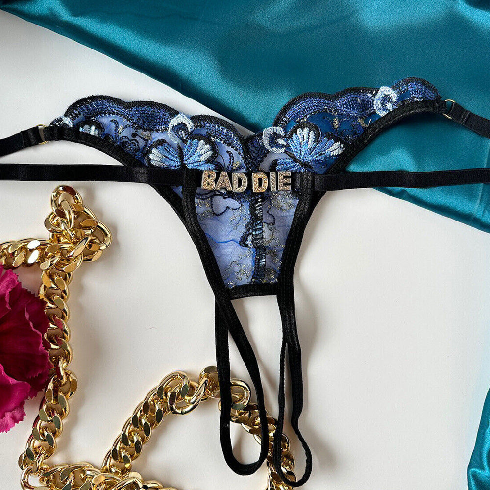 Thongish™ Custom Sheer Butterfly Lace Thong