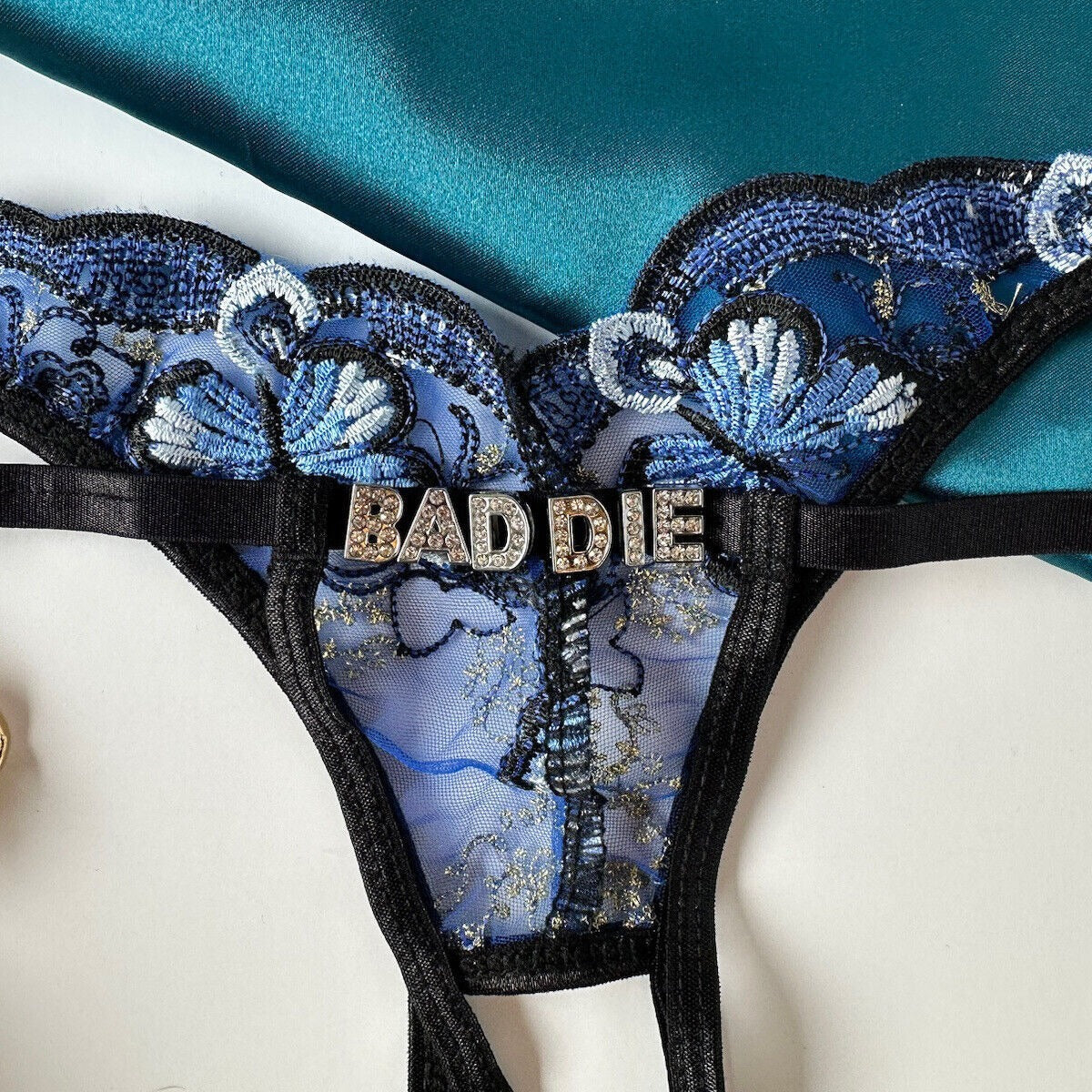 Thongish™ Custom Sheer Butterfly Lace Thong